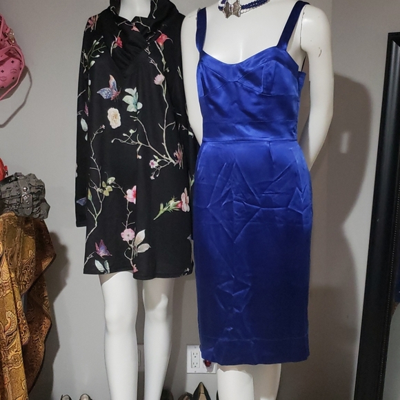 Diane Von Furstenberg Dresses & Skirts - Diane Von Furstenberg Silk Sleeveless Blue Dress